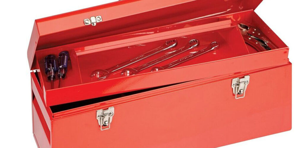 a red toolbox